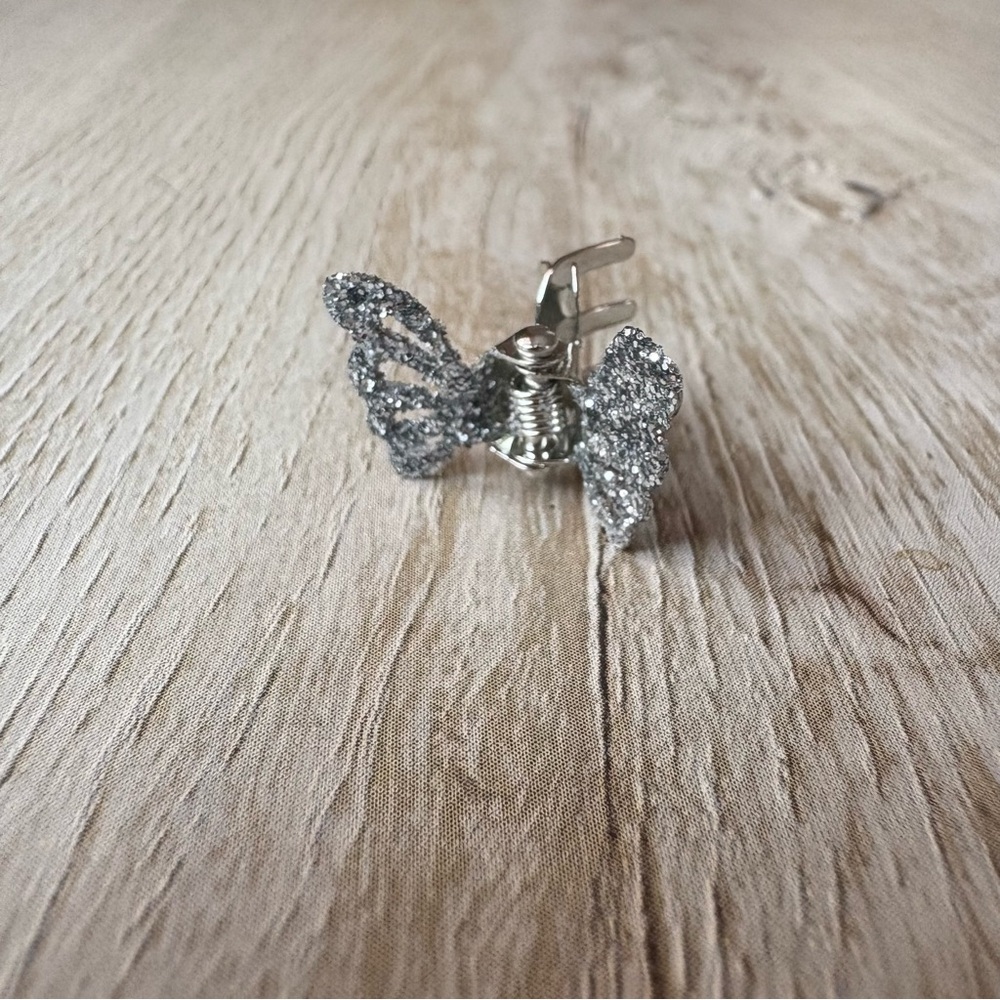 Silver Butterfly Clips (set of 20) 90s/00s